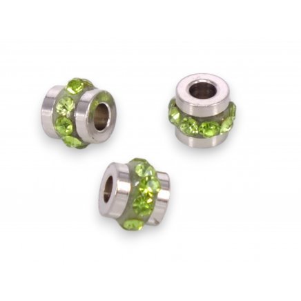 Korálka 5x4mm CHIRURGICKÁ OCEĽ, 2ks (ch1724ze)